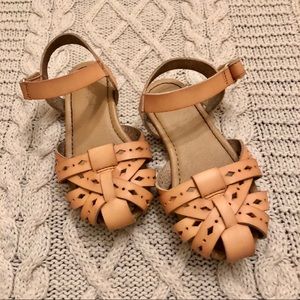 Cat & Jack Tan Velcro Sandals